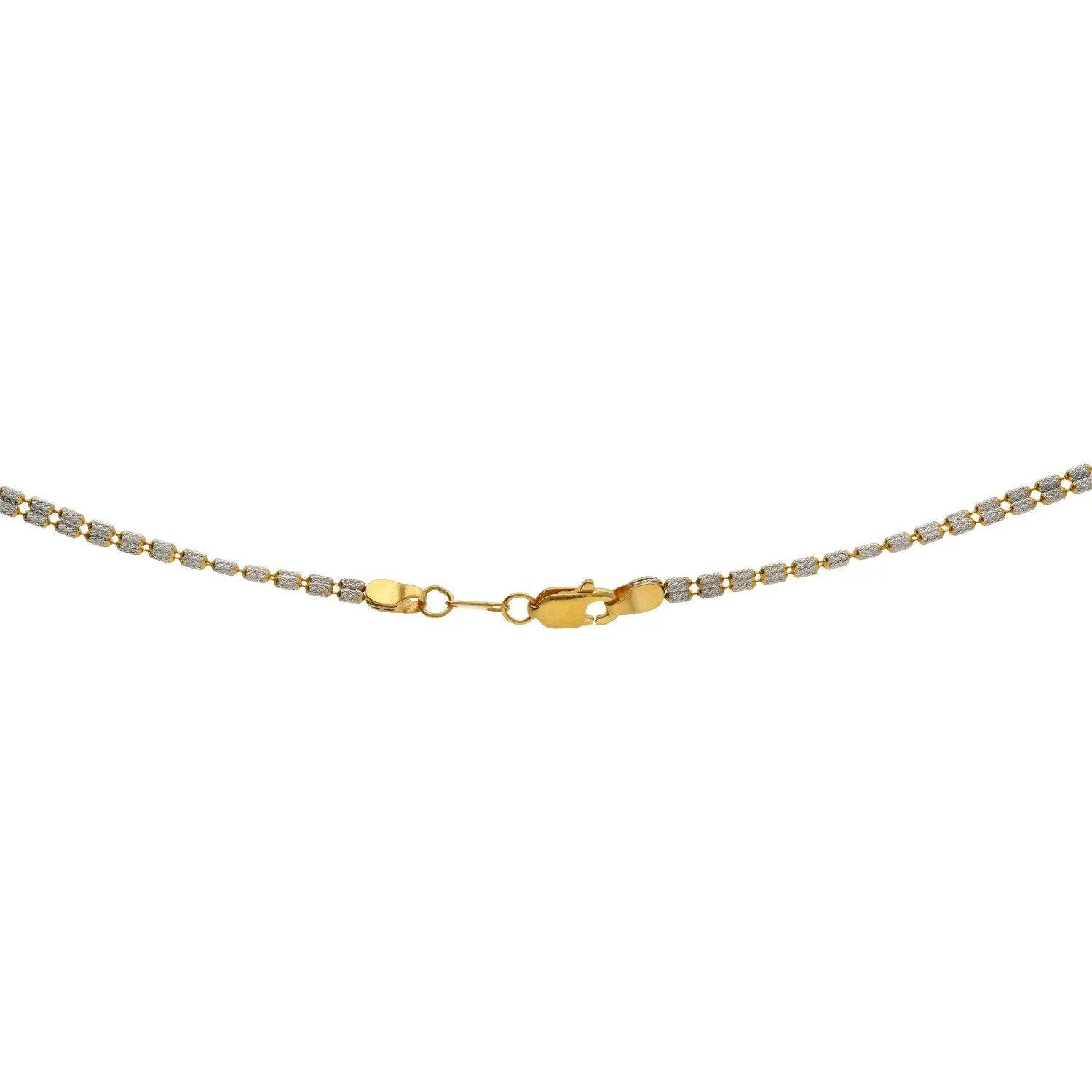 22K Gold Fancy Layered Chain, Length 16inches