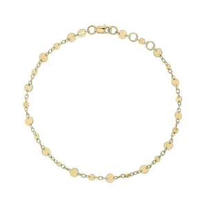 9ct Yellow Gold Disc Bracelet GB525