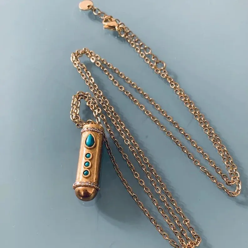 Clover Chrysoprase Stainless Steel Long Necklace | Jewelry | Chrysoprase Necklace | Chrysoprase Jewel | Natural Stone | Lucky Necklace | Jewelry Gifts