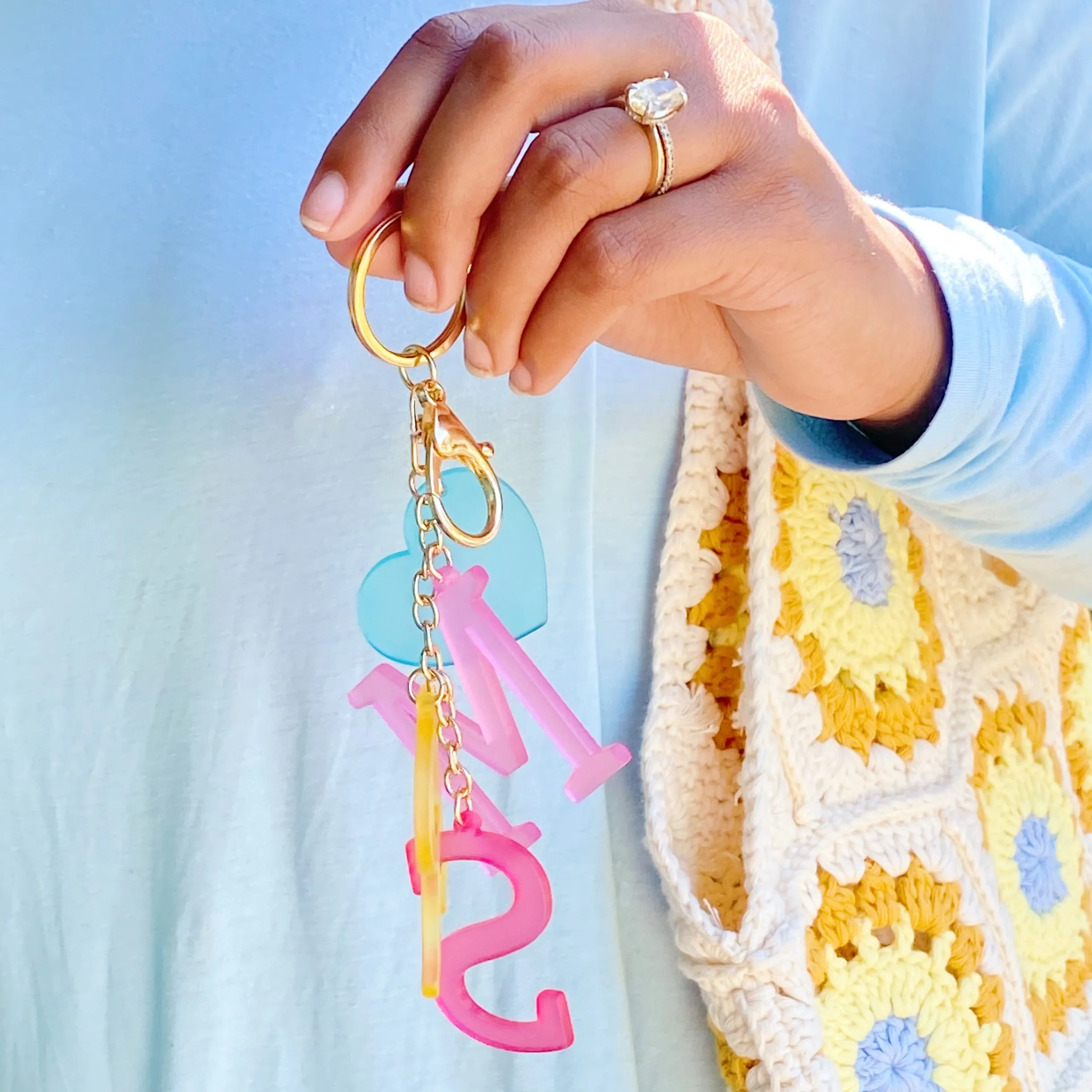 Favorite Word Jingle Key Chain