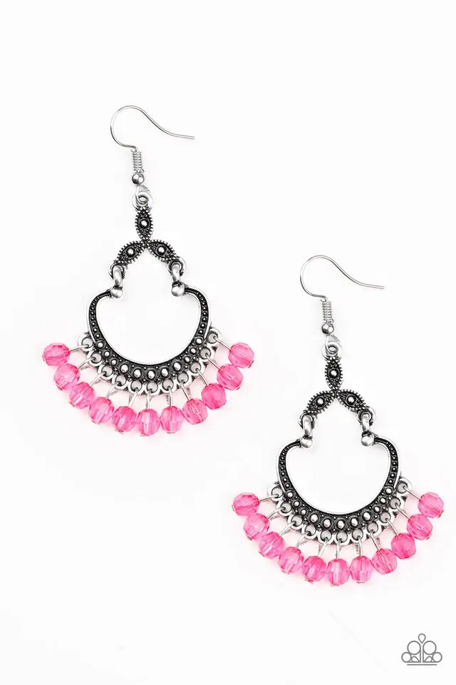 Paparazzi Earring ~ Babe Alert - Pink
