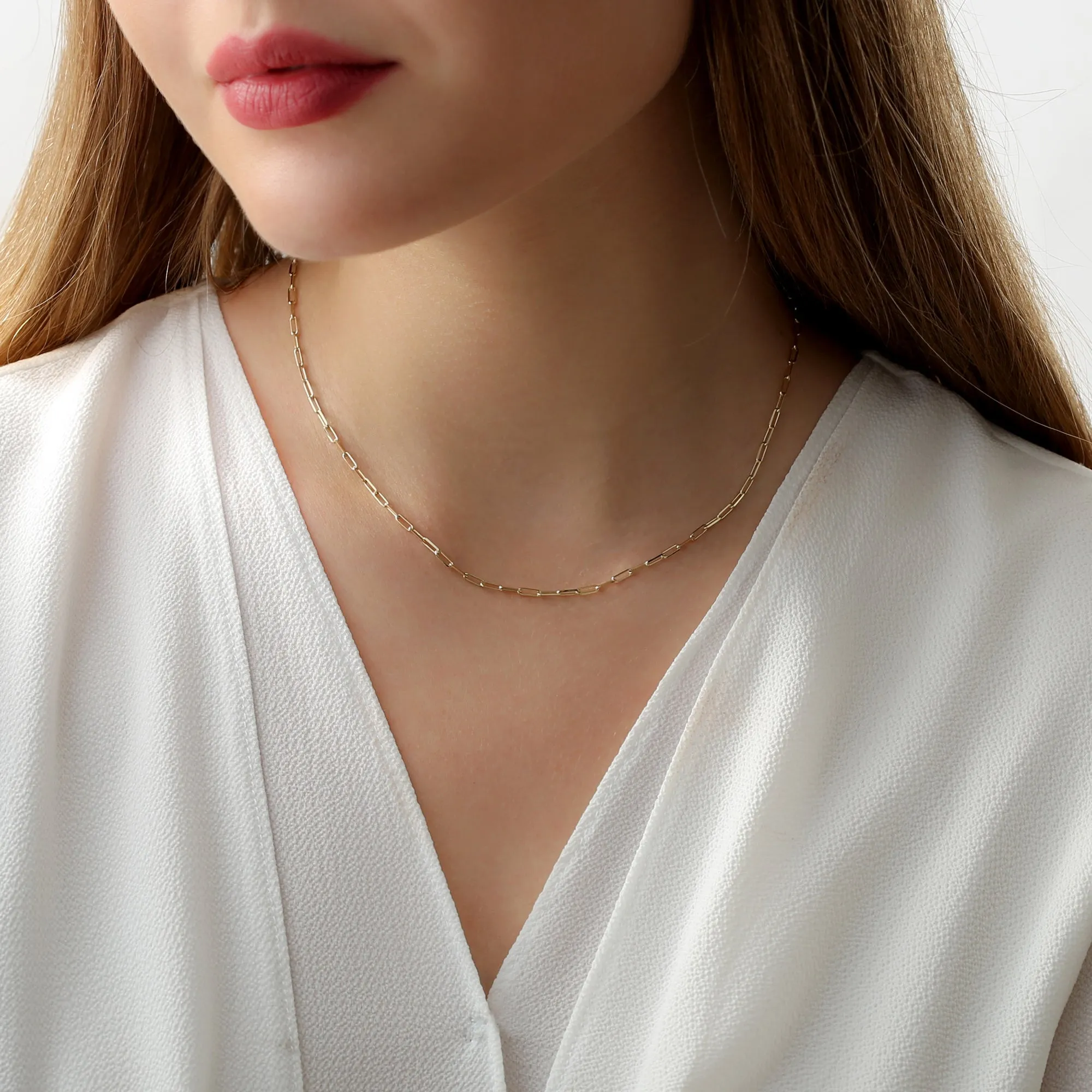 Paperclip Chain Necklace, Talia