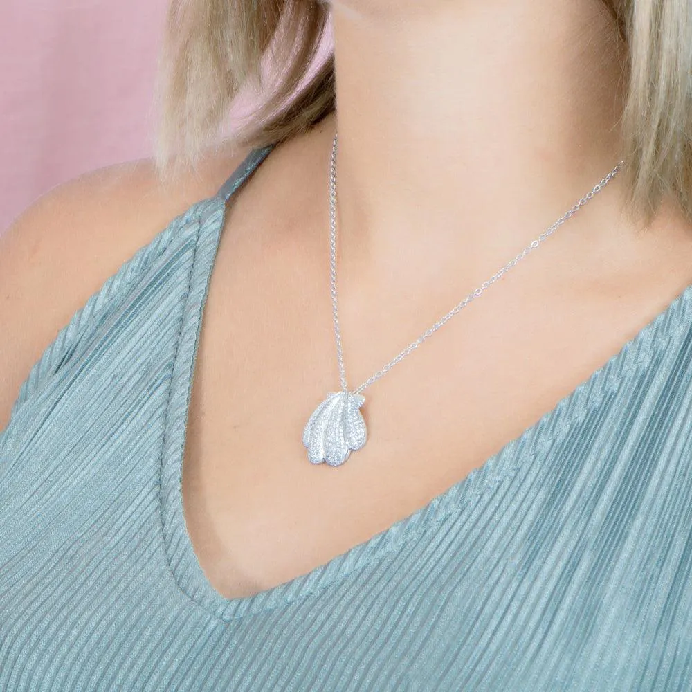 Pavé Oyster Shell Pendant