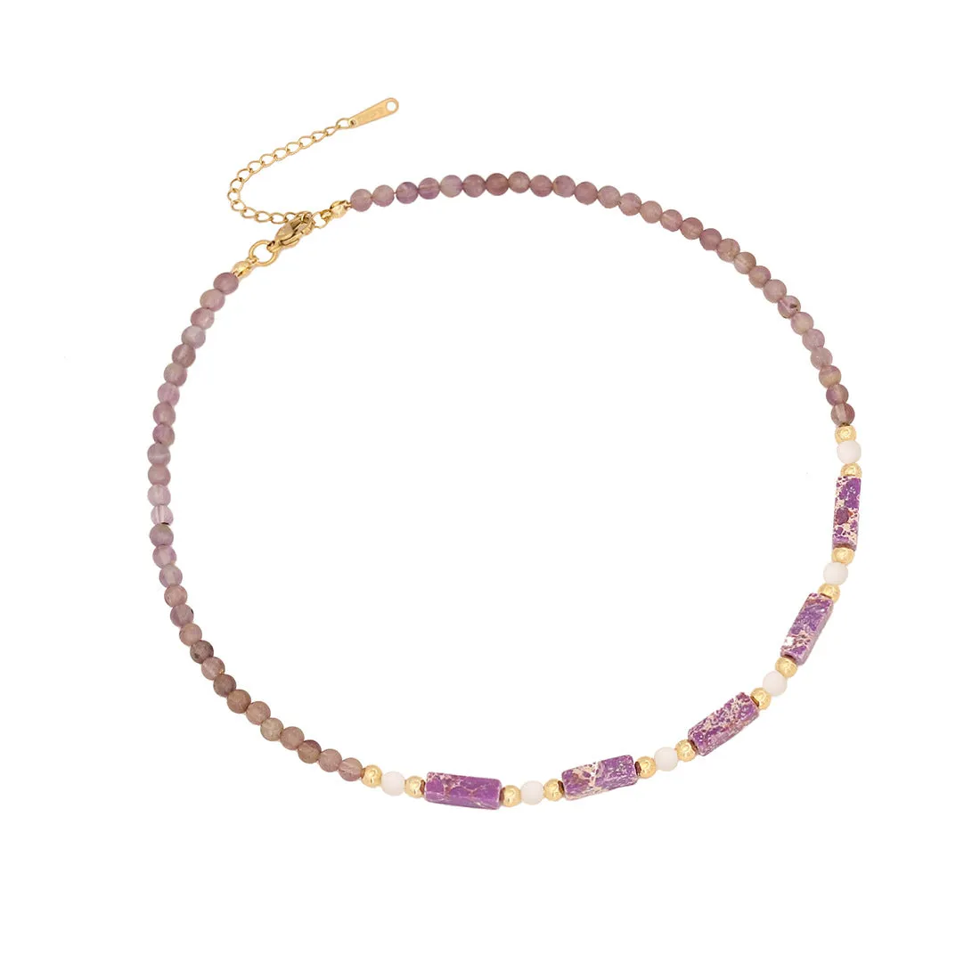 Quadrilateral Geometric Natural Stone Handmade Necklaces