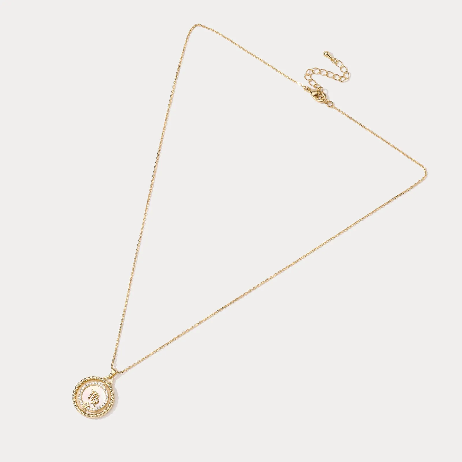 Virgo Galaxy Constellation Pendant Necklace