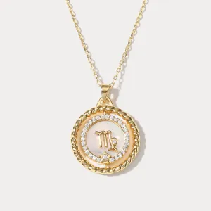Virgo Galaxy Constellation Pendant Necklace