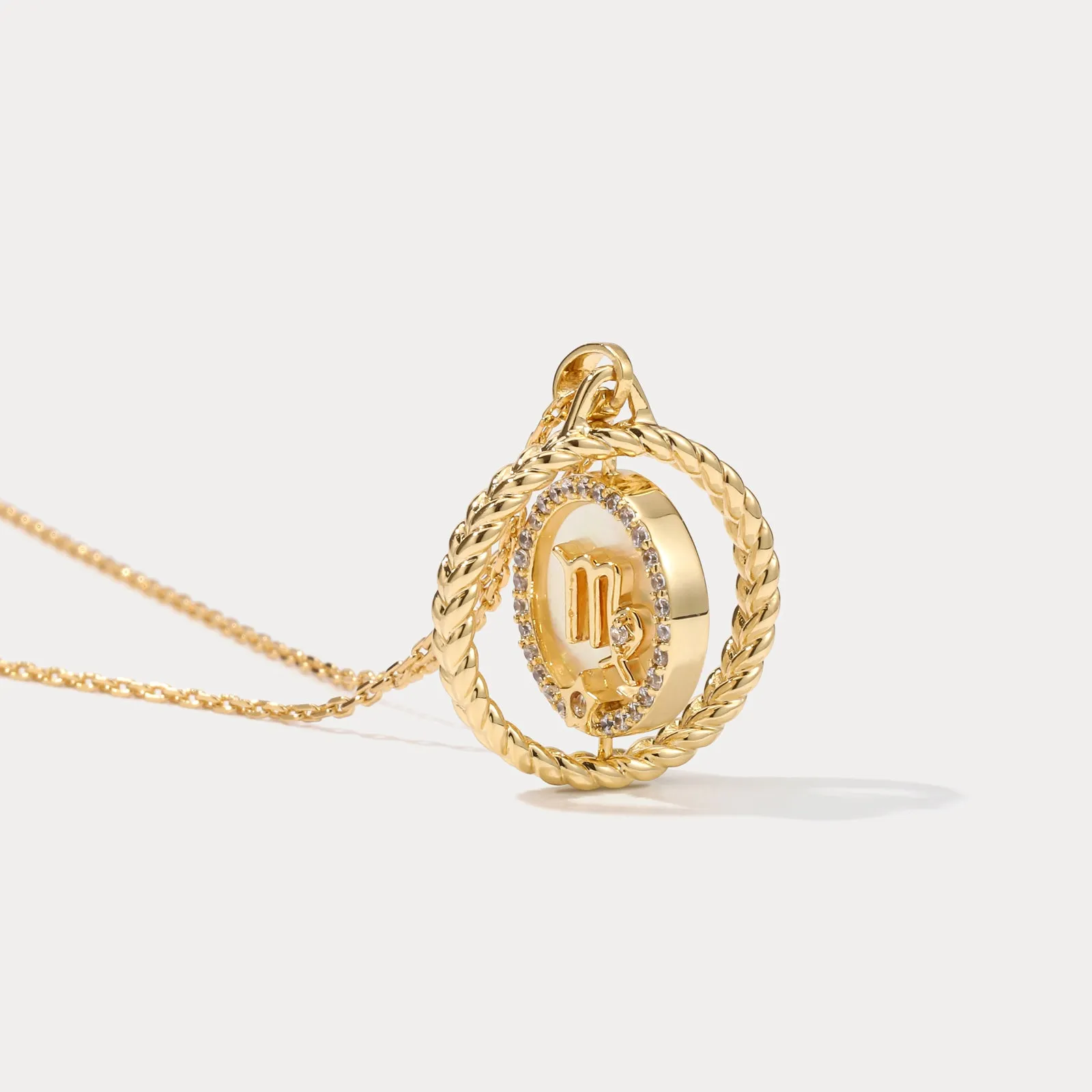 Virgo Galaxy Constellation Pendant Necklace